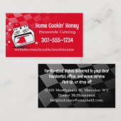 retro dansen kachel oven visitekaartje bruin, H... (Voorkant / Achterkant)