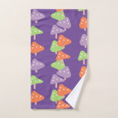 Retro Dansende paddenstoel Gepatterde Kinderen Bad Handdoek (Handdoek)