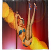 Retro danser douchegordijn (Voorkant)