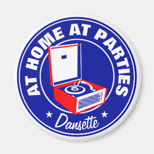 Retro Dansette Bermuda platenspeler Fridge Magnet Magneet