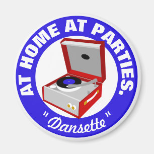 Retro Dansette Joueur vintage Magnet