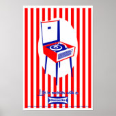 Retro Dansette lecteur de disques Pop Art poster (Devant)