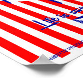 Retro Dansette recordspeler Pop Art poster (Hoek)