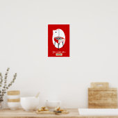 Retro Dansette red record player Pop Art poster (Keuken)