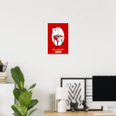 Retro Dansette red record player Pop Art poster (Thuiskantoor)