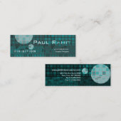 Retro Dark Blue Space Mosaic Hi-tech Visitekaartje (Voorkant / Achterkant)