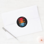 Retro Dart Throwing Dartboard Bullseye Darts Ronde Sticker (Envelop)