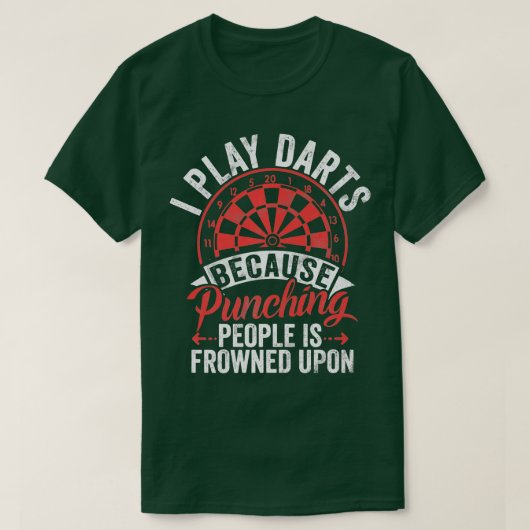 Retro Dartboard Dartboard 180 voor Mannen Dart-spe T-shirt (Design voorkant)
