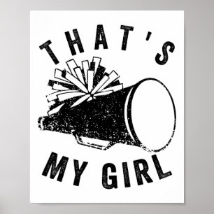 Retro Dat Is Mijn Meisje Cheer Moeder Cheerleading Poster