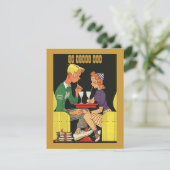 Rétro date d'amusement dans une invitation (Debout devant)