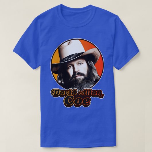 Retro David Allan Coe Tribute T-shirt (Design voorkant)