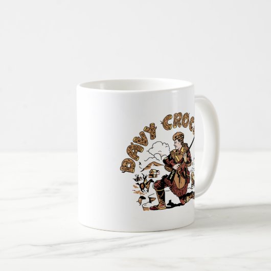 Retro Davy Crockett Mug (Devant droit)