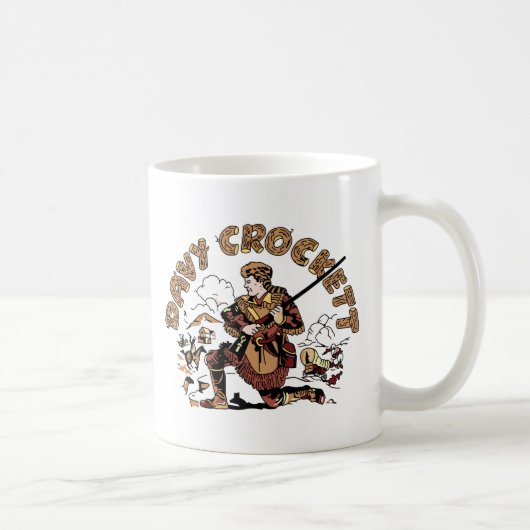 Retro Davy Crockett Mug (Droite)