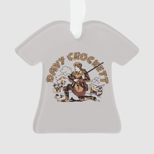 Retro Davy Crockett Ornament (voorkant)