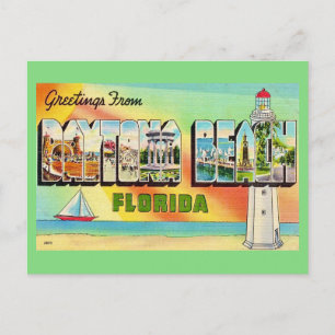 Retro Daytona Beach ansichtkaart Briefkaart