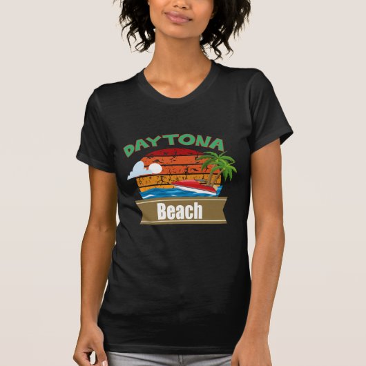 Retro Daytona Beach T-shirt (Voorkant)