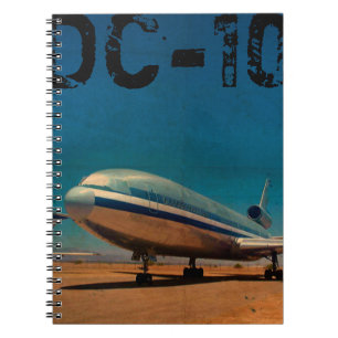 Retro DC10 Airliner Photo-laptop Notitieboek