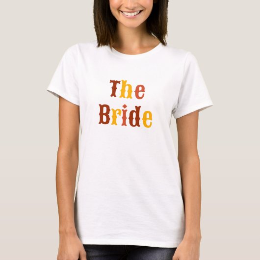 Retro De Bruid Bachelorette Feest T-shirt (Voorkant)