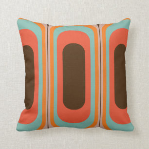 Rétro de coussin style 60s décoratif les années