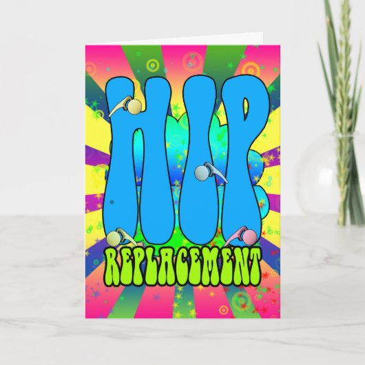 Retro de jaren '60kaart van de Hippie van de Kaart (Voorkant)