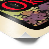 Retro de Okanagan Lake landschap strip 70 Foto Afdruk (Hoek)