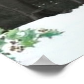 Retro  deco kerstparen poster (Hoek)