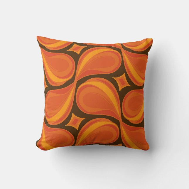 Retro  decor kussen 70s 60s (Voorkant)