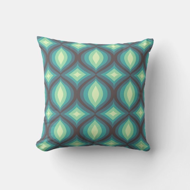 Retro decoratieve kussen, stijl van 70 en 60 jaar kussen (Voorkant)