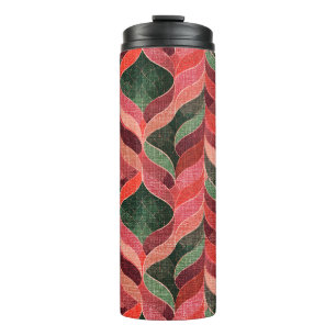 Retro decorative 70s stijl 60s thermosbeker