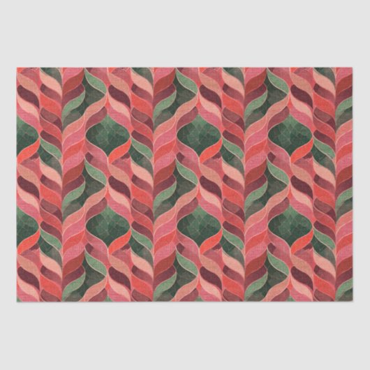 Retro decorative 70s stijl 60s tissuepapier (Voorkant)