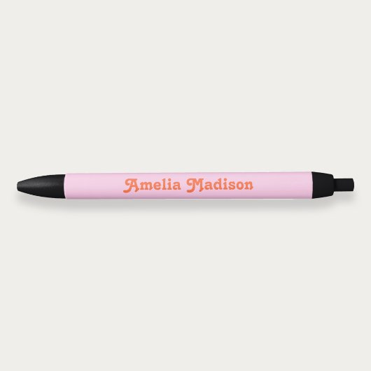 Retro Decorative Pink Orange Pen