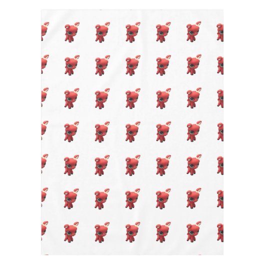 Retro Deer Tablecloth Tafelkleed (Voorkant)