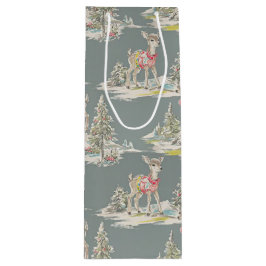 retro deer wijn cadeautas