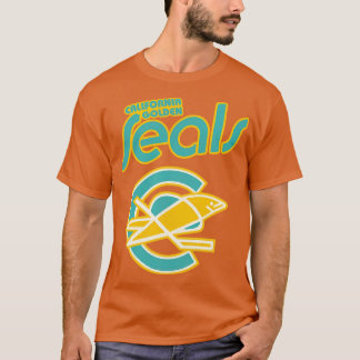 Retro Defunct California Golden Seals Ice Hockey T-shirt