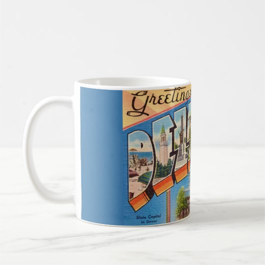 Retro Delaware Greeting Mug (Gauche)