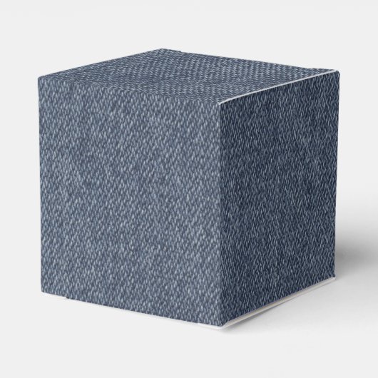 Retro denim textuur bedankdoosjes (Achterkant)