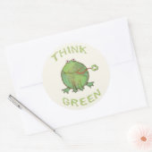 / Retro Denk Groene Kikker Stickers (Envelop)