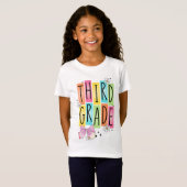 Retro derde klas t-shirt (Voorkant volledig)