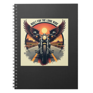 Retro Desert Highway Motorfiets Broederschap Motor Notitieboek