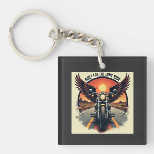 Retro Desert Highway Motorfiets Broederschap Motor Sleutelhanger