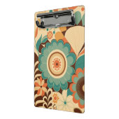 retro design floral brown beize green mini klembord (Angled2)