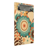 retro design floral brown beize green mini klembord (Schuin)