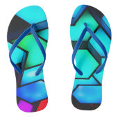 Retro-design - Kubusbuizen Teenslippers (Voetbed)