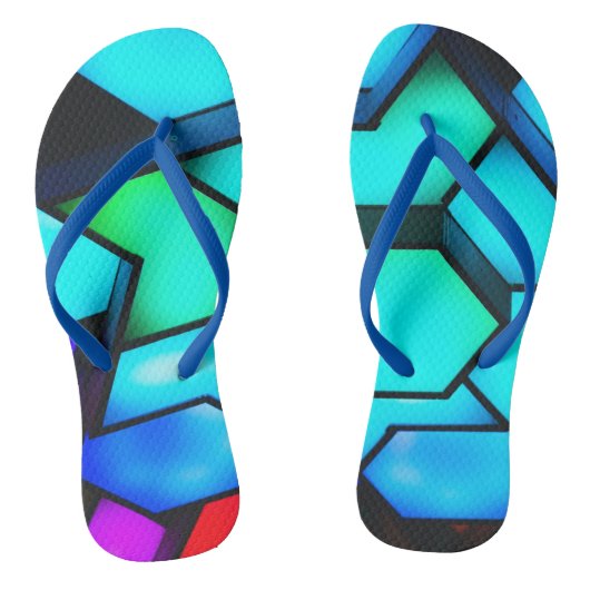 Retro-design - Kubusbuizen Teenslippers (Voetbed)