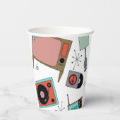 Retro-design Papieren Bekers (Achterkant)