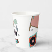 Retro-design Papieren Bekers (Links)