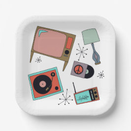 Retro-design Papieren Bordje