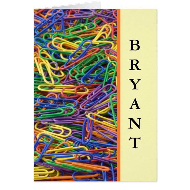 Retro Design Personated Note Cards (Voorkant)