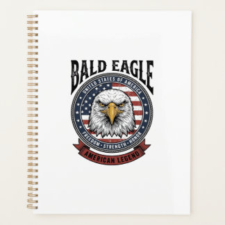 Retro Design T-shirt met Amerikaanse Adelaar en Pa Planner