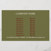 Retro dessert sundae ijsje flyer (Achterkant)